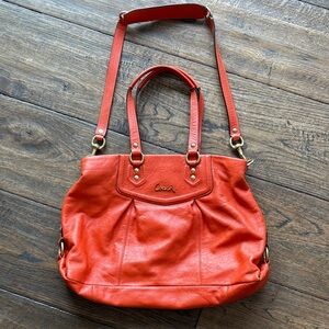 Coach Vibrant Orange leather Shoulder Bag